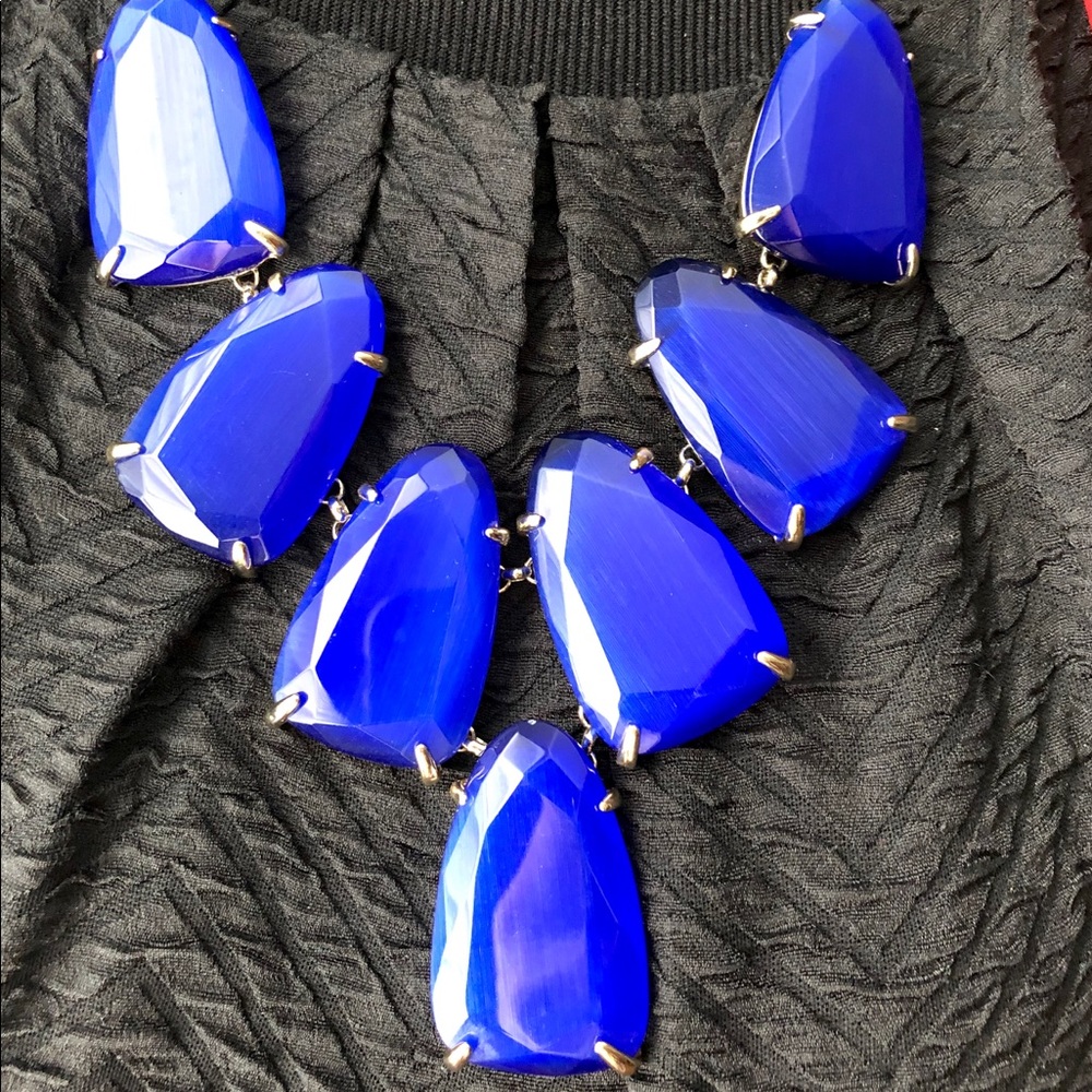 Kendra Scott Harlow Cobalt Blue Necklace